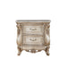 Gorsedd - Nightstand - Marble & Antique White Sacramento Furniture Store Furniture store in Sacramento