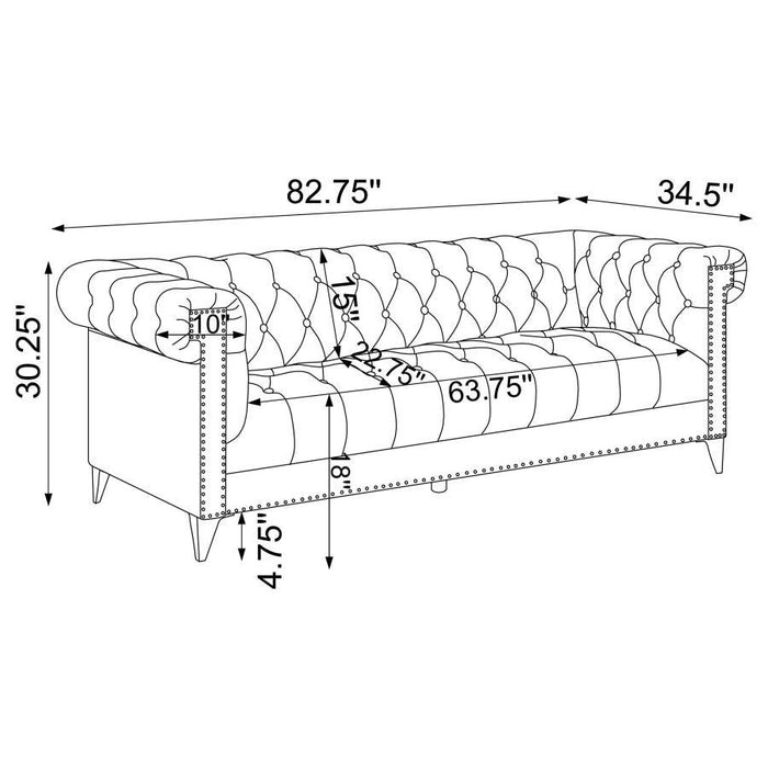 Bleker - Tuxedo Arm Living Room Set Sacramento Furniture Store Furniture store in Sacramento