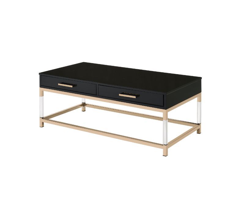 Adiel - Coffee Table - Black & Gold Finish Sacramento Furniture Store Furniture store in Sacramento