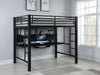 Avalon - Full Workstation Loft Bed - Black Sacramento Furniture Store Furniture store in Sacramento