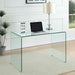 Ripley - Glass Writing Desk - Clear Sacramento Furniture Store Furniture store in Sacramento