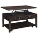 Bradford - Rectangular Lift Top Coffee Table - Walnut Sacramento Furniture Store Furniture store in Sacramento