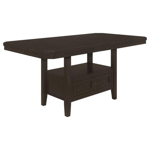 Prentiss - Rectangular Counter Height Table With Butterfly Leaf - Cappuccino Sacramento Furniture Store Furniture store in Sacramento