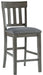 Hallanden - Black / Gray - Upholstered Barstool (Set of 2) Sacramento Furniture Store Furniture store in Sacramento