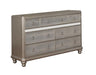 Bling Game - 7-Drawer Dresser - Metallic Platinum Sacramento Furniture Store Furniture store in Sacramento