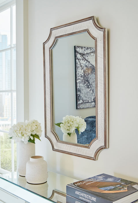 Howston - Antique White - Accent Mirror Sacramento Furniture Store Furniture store in Sacramento