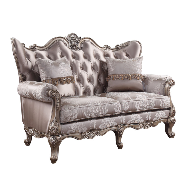 Jayceon - Loveseat - Fabric & Champagne Sacramento Furniture Store Furniture store in Sacramento