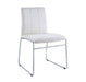 Gordie - Side Chair (Set of 2) - White PU & Chrome Sacramento Furniture Store Furniture store in Sacramento