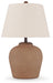 Scantor - Rust - Metal Table Lamp Sacramento Furniture Store Furniture store in Sacramento