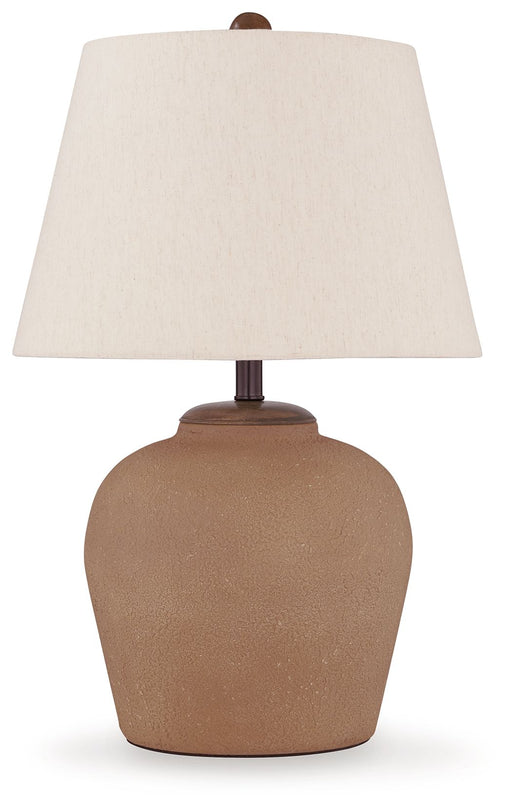 Scantor - Rust - Metal Table Lamp Sacramento Furniture Store Furniture store in Sacramento