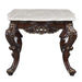 Benbek - End Table - Marble & Antique Oak Finish Sacramento Furniture Store Furniture store in Sacramento