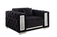 Trislar - Chair - Black Velvet - 33" Sacramento Furniture Store Furniture store in Sacramento