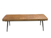 Misty - Cushion Side Bench - Camel And Black Sacramento Furniture Store Furniture store in Sacramento