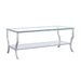 Saide - Rectangular Coffee Table With Mirrored Shelf - Chrome Sacramento Furniture Store Furniture store in Sacramento