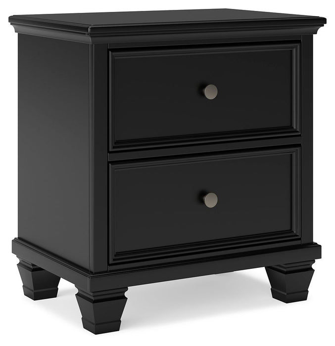 Lanolee - Black - Two Drawer Nightstand Sacramento Furniture Store Furniture store in Sacramento