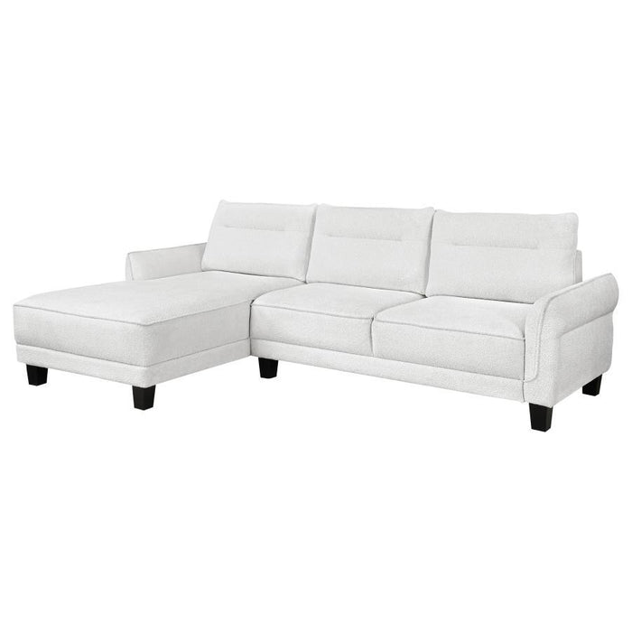 Caspian - Upholstered Curved Arms Sectional Sofa Sacramento Furniture Store Furniture store in Sacramento