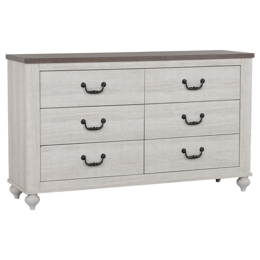 Stillwood - 6-Drawer Dresser - Vintage Linen Sacramento Furniture Store Furniture store in Sacramento