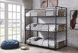 Brantley - Triple Bunk Bed - Twin - Sandy Black & Dark Bronze Hand-Brushed Sacramento Furniture Store Furniture store in Sacramento