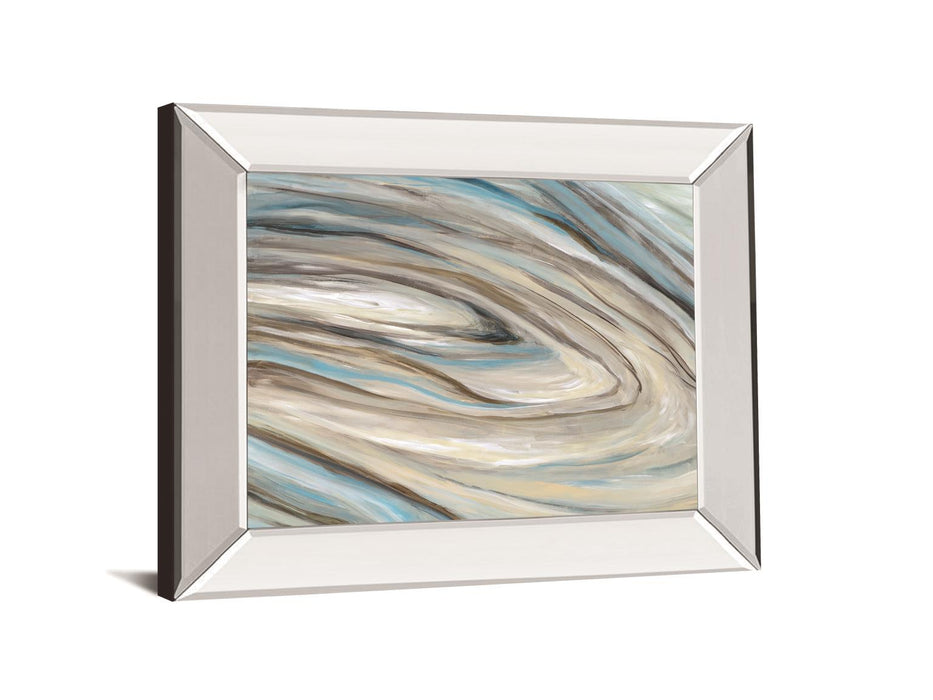 Blue Amethyst By Wani Pasion - Mirror Framed Print Wall Art - Blue