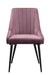 Caspian - Side Chair (Set of 2) - Pink Fabric & Black Finish Sacramento Furniture Store Furniture store in Sacramento