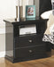 Maribel - Black - One Drawer Night Stand Sacramento Furniture Store Furniture store in Sacramento