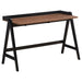 Raul - Writing Desk With USB Ports - Walnut And Black Sacramento Furniture Store Furniture store in Sacramento