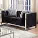 Evadne - Loveseat With Pillows - Black Sacramento Furniture Store Furniture store in Sacramento