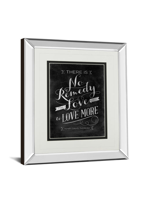 No Remedy By Sd Graphic - Mirror Framed Print Wall Art - Black