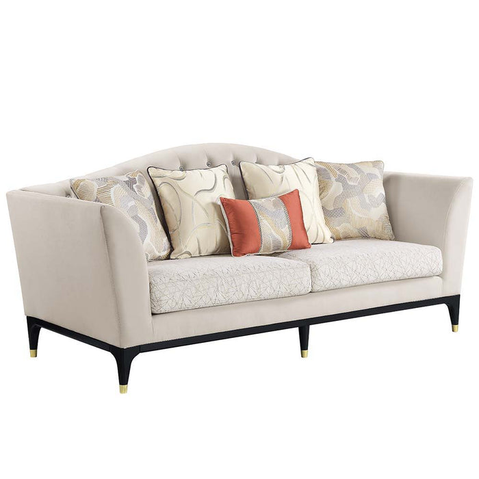 Tayden - Sofa - Beige Velvet Sacramento Furniture Store Furniture store in Sacramento