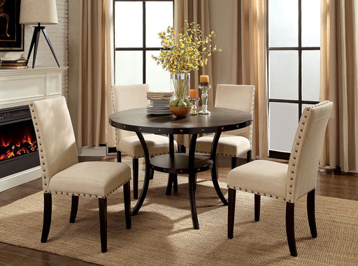 Kaitlin - Round Dining Table - Light Walnut / Beige Sacramento Furniture Store Furniture store in Sacramento