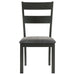 Jakob - Upholstered Side Chairs With Ladder Back (Set of 2) - Gray And Black Sacramento Furniture Store Furniture store in Sacramento