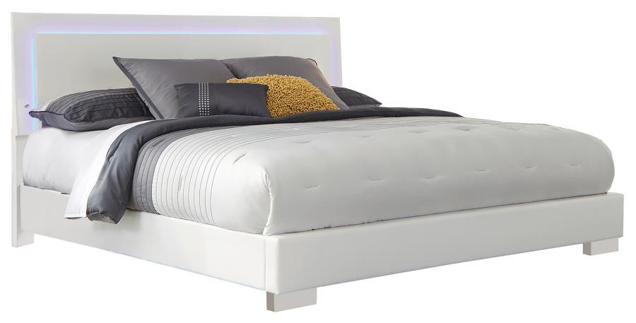 Felicity - Panel Bed with LED Lighting Sacramento Furniture Store Furniture store in Sacramento