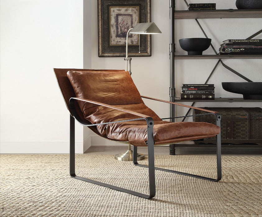 Quoba - Accent Chair - Cocoa Top Grain Leather Sacramento Furniture Store Furniture store in Sacramento