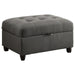 Stonenesse - Tufted Storage Ottoman - Gray Sacramento Furniture Store Furniture store in Sacramento