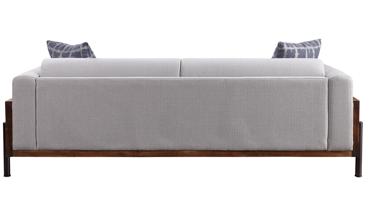 Pelton - Sofa - Fabric & Walnut