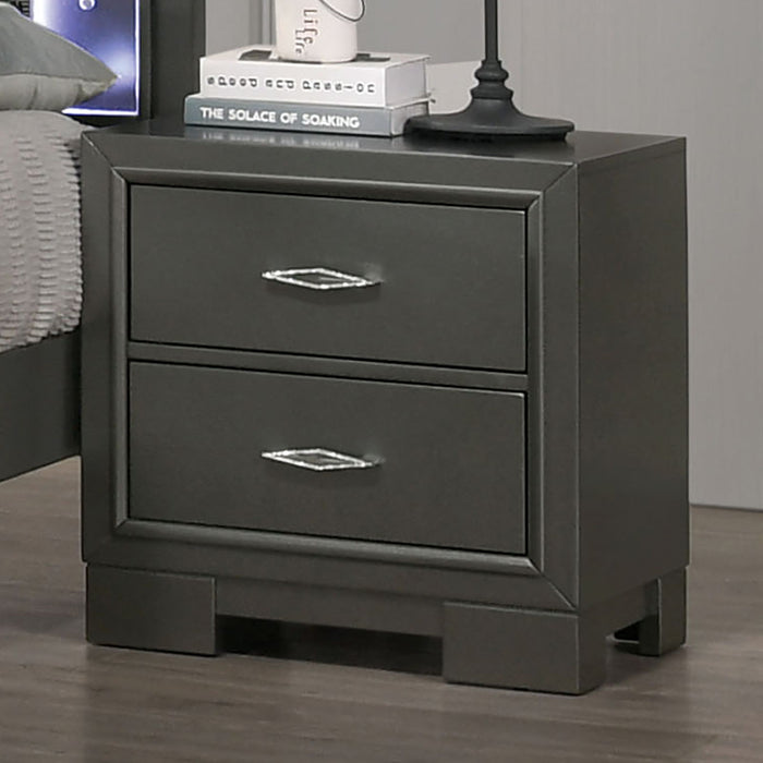 Alison - Nightstand - Dark Gray Sacramento Furniture Store Furniture store in Sacramento