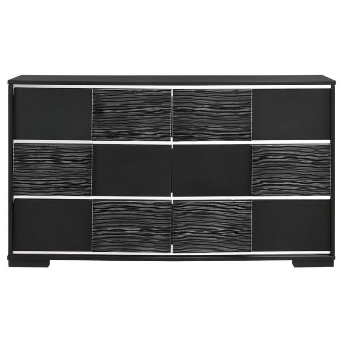 Blacktoft - 6-Drawer Dresser - Black Sacramento Furniture Store Furniture store in Sacramento