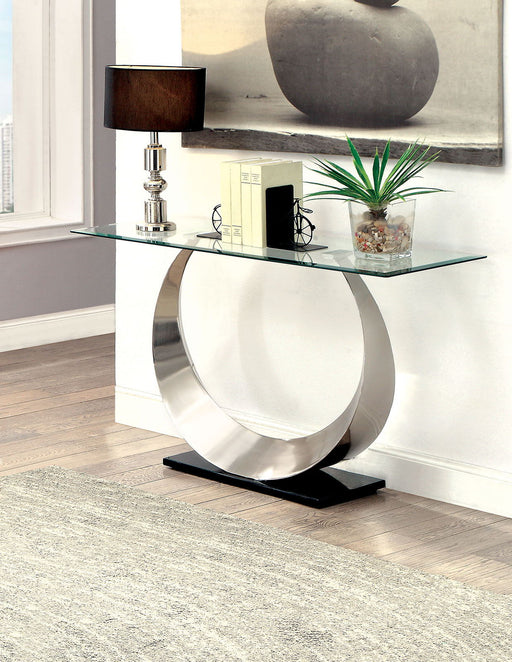 Orla - Sofa Table - Satin Plated / Black Sacramento Furniture Store Furniture store in Sacramento