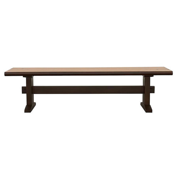 Bexley - Trestle Bench - Natural Honey And Espresso