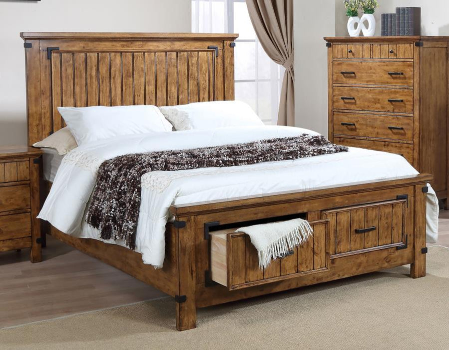 Brenner - Wood Storage Panel Bed