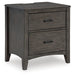 Montillan - Grayish Brown - Two Drawer Night Stand Sacramento Furniture Store Furniture store in Sacramento