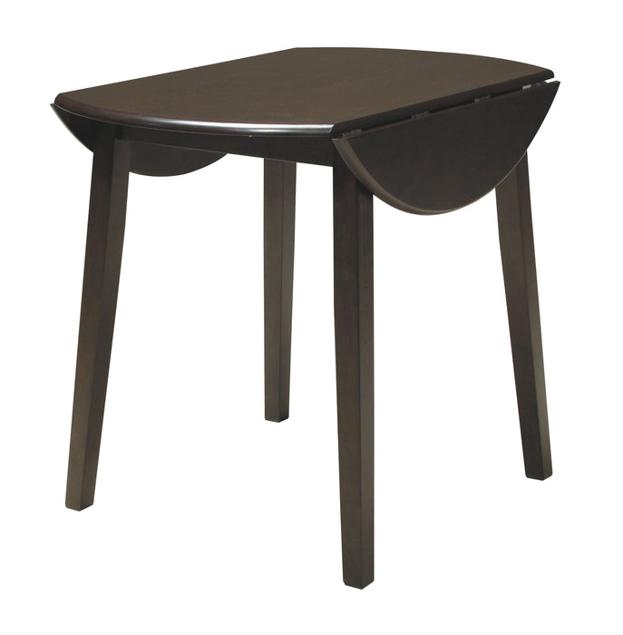 Hammis - Dark Brown - Round Drm Drop Leaf Table Sacramento Furniture Store Furniture store in Sacramento