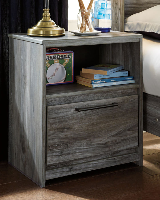 Baystorm - Gray - One Drawer Night Stand Sacramento Furniture Store Furniture store in Sacramento