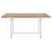 Hollis - Rectangular Counter Height Dining Table - Brown And White Sacramento Furniture Store Furniture store in Sacramento