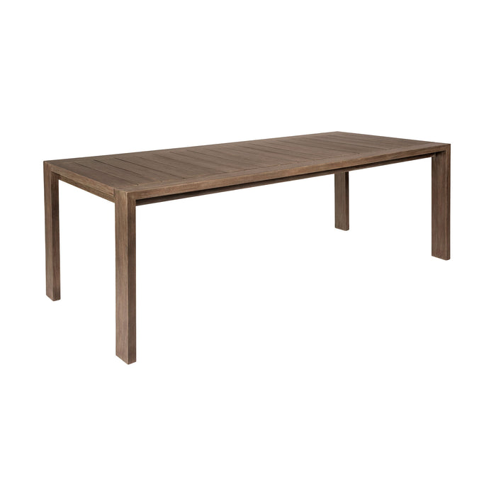 Relic - Outdoor Patio Dining Table - Weathered Eucalyptus