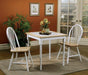 Carlene - 5 Piece Square Dining Table - Natural Brown And White Sacramento Furniture Store Furniture store in Sacramento