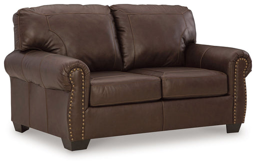 Colleton - Dark Brown - Loveseat Sacramento Furniture Store Furniture store in Sacramento