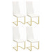 Montclair - Side Chairs (Set of 4) - White And Rustic Brass Sacramento Furniture Store Furniture store in Sacramento