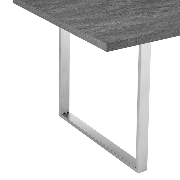 Fenton - Dining Table - Brushed Steel