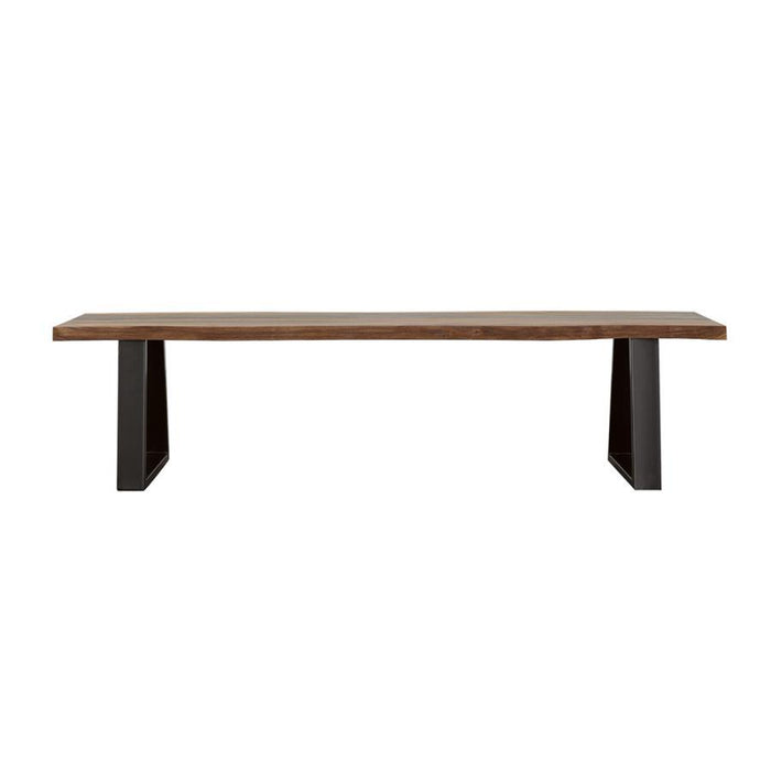 Ditman - Live Edge Dining Bench - Gray Sheesham And Black Sacramento Furniture Store Furniture store in Sacramento